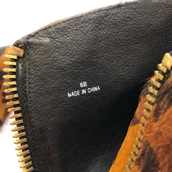 Sam Edelman James Knee High Leopard Print Calf Hair Boot Women’s Size 6 - Picture 12 of 14